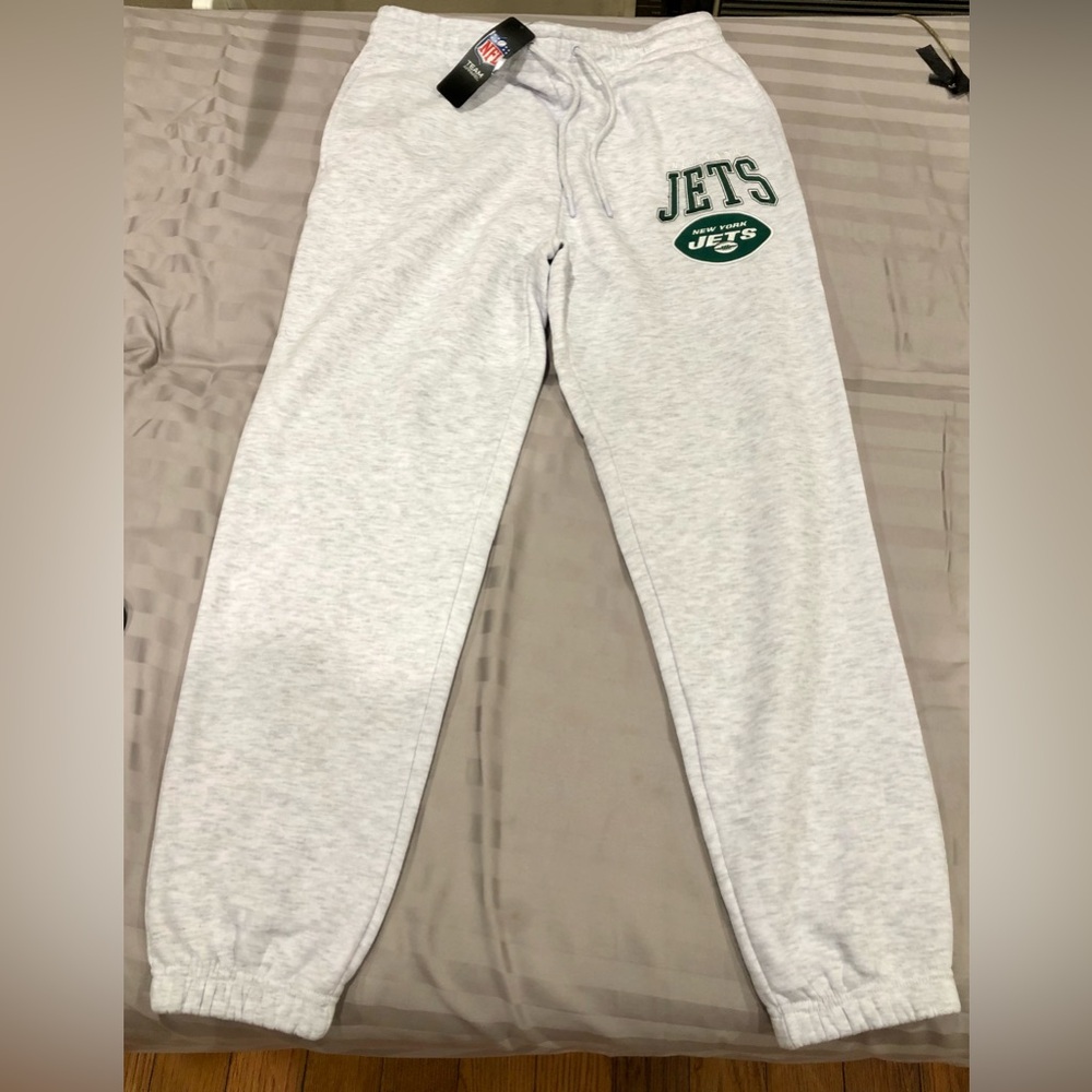 NFL NY Jets Sweat Pants Gray size Medium
